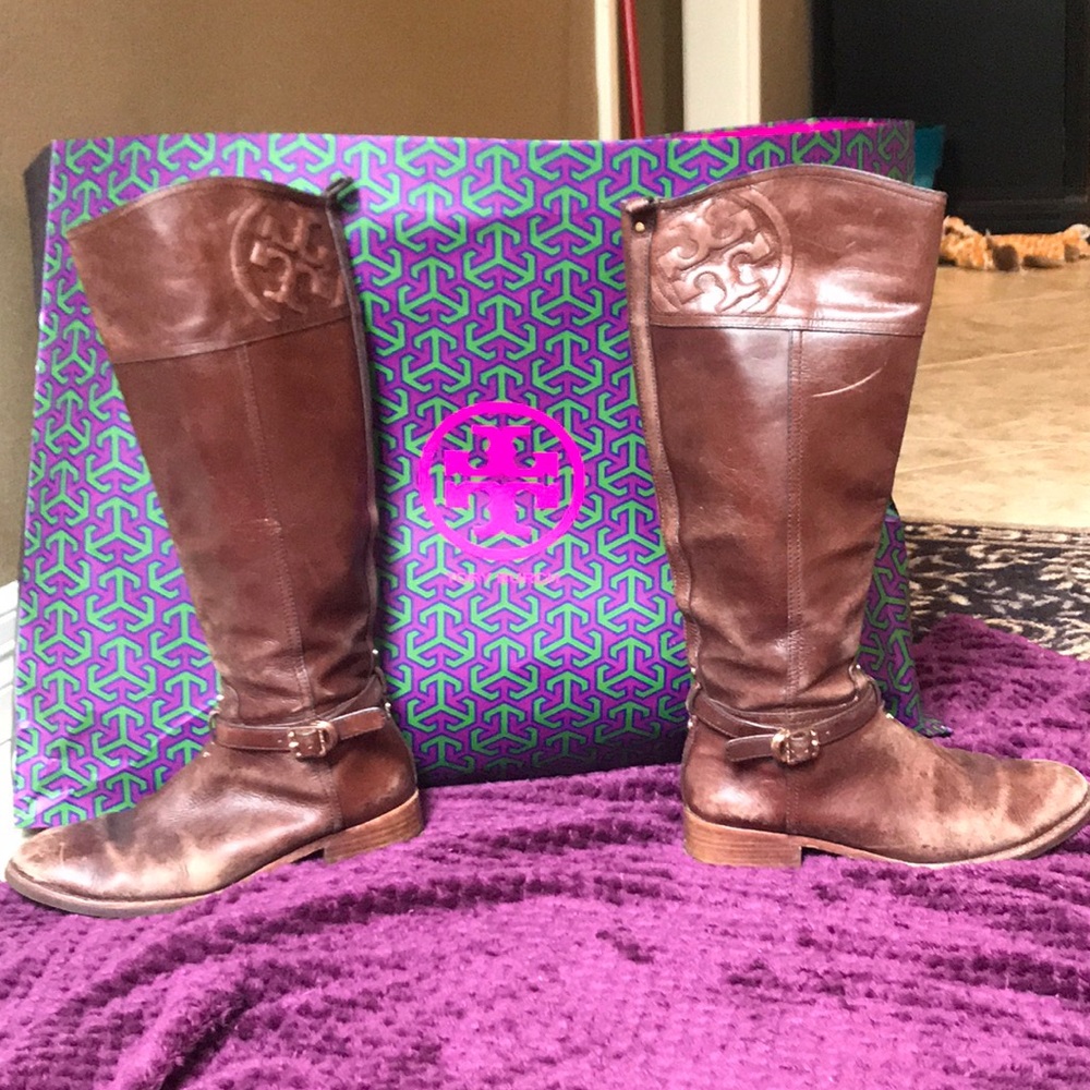 TORY BURCH MARLENE RIDING BOOTS👢